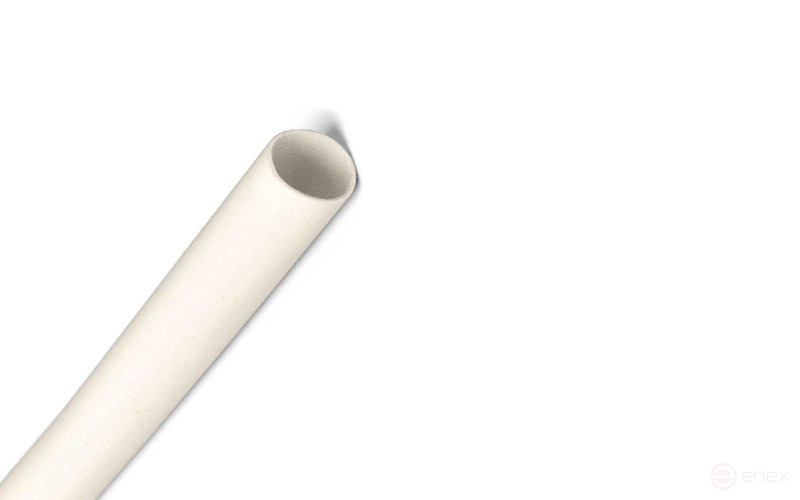 Heat Shrinkable White Tube RIPO Plus Ø 8.0 / 4.0 White 100m