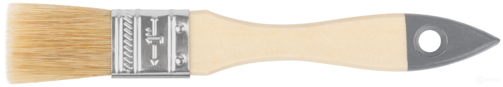 Кисть флейцевая "Лайт", натур. cветлая щетина, деревянная ручка 1" (25 мм)