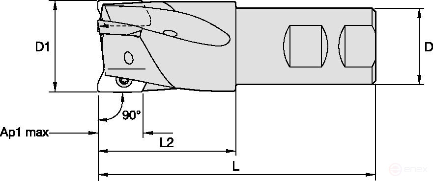 Фреза 40A03R050B32SED18