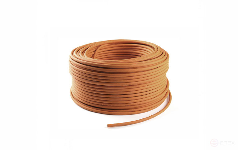 Кабель витая пара U/UTP4 Cat5e 24AWG LSZH RIPO, CCA, оранжевый, 0,5мм, 100м