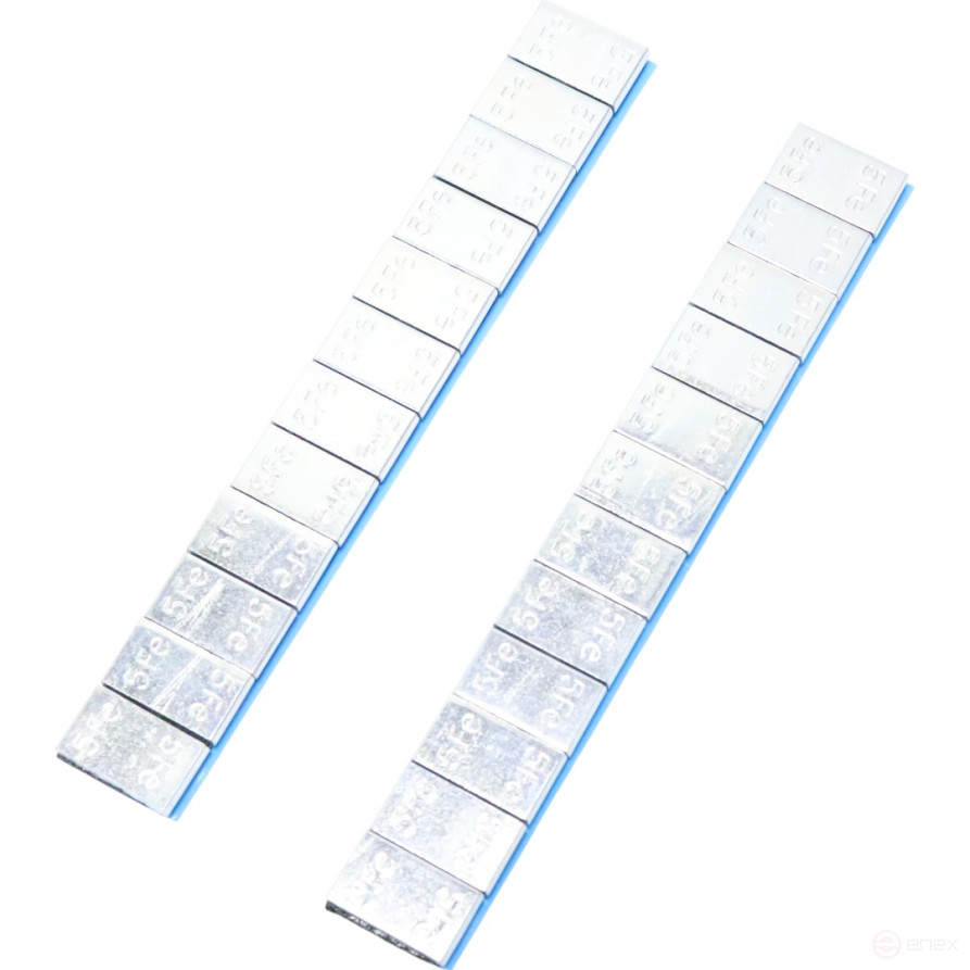 ACG 0086 Fe 100 LUXOR Груза самокл. оцинков 60 г (12*5) синий скотч с кромкой квадрат.(100 шт/уп) 1029421