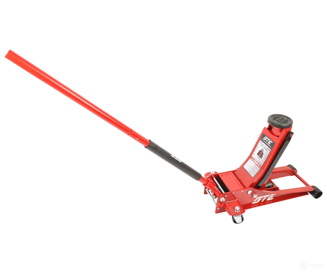 Домкрат подкатной 3т 75-505мм двухпоршневой низкопрофильный GTE