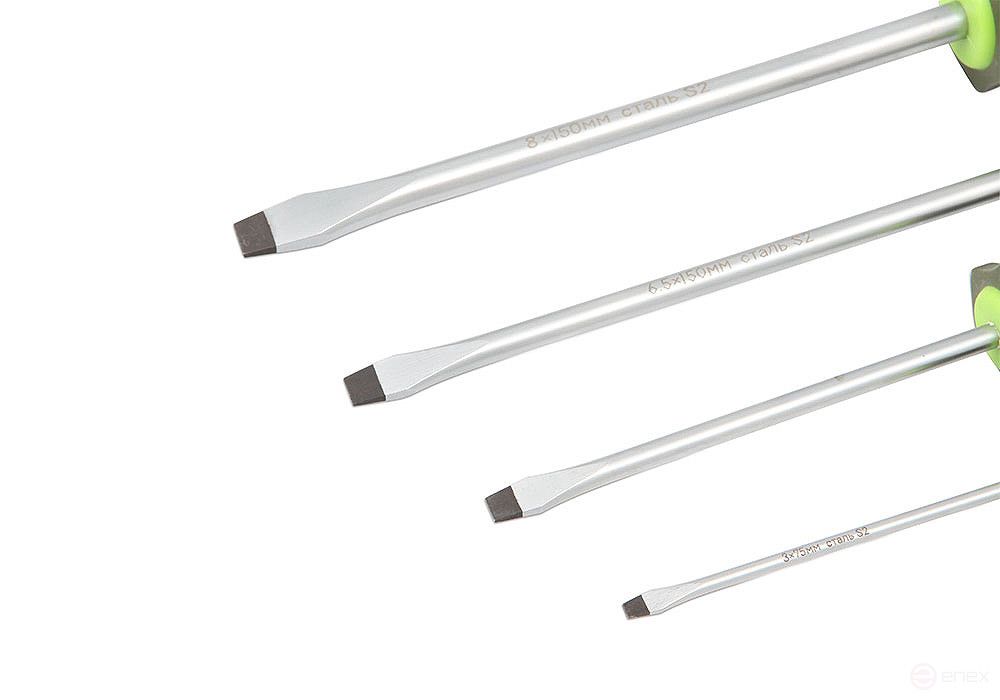 Screwdriver with three-component handle, 3×150 mm slot