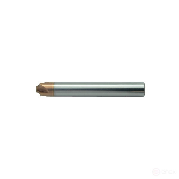 Carbide milling cutter with reverse radius D4.9xR1.5 Z4 TiSiN