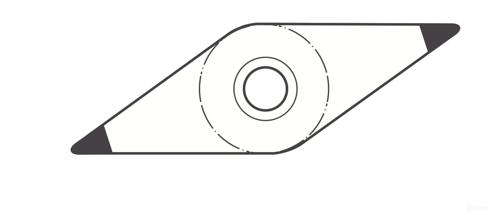 Пластина VCGW110304S01020-2N CBN HPN2001