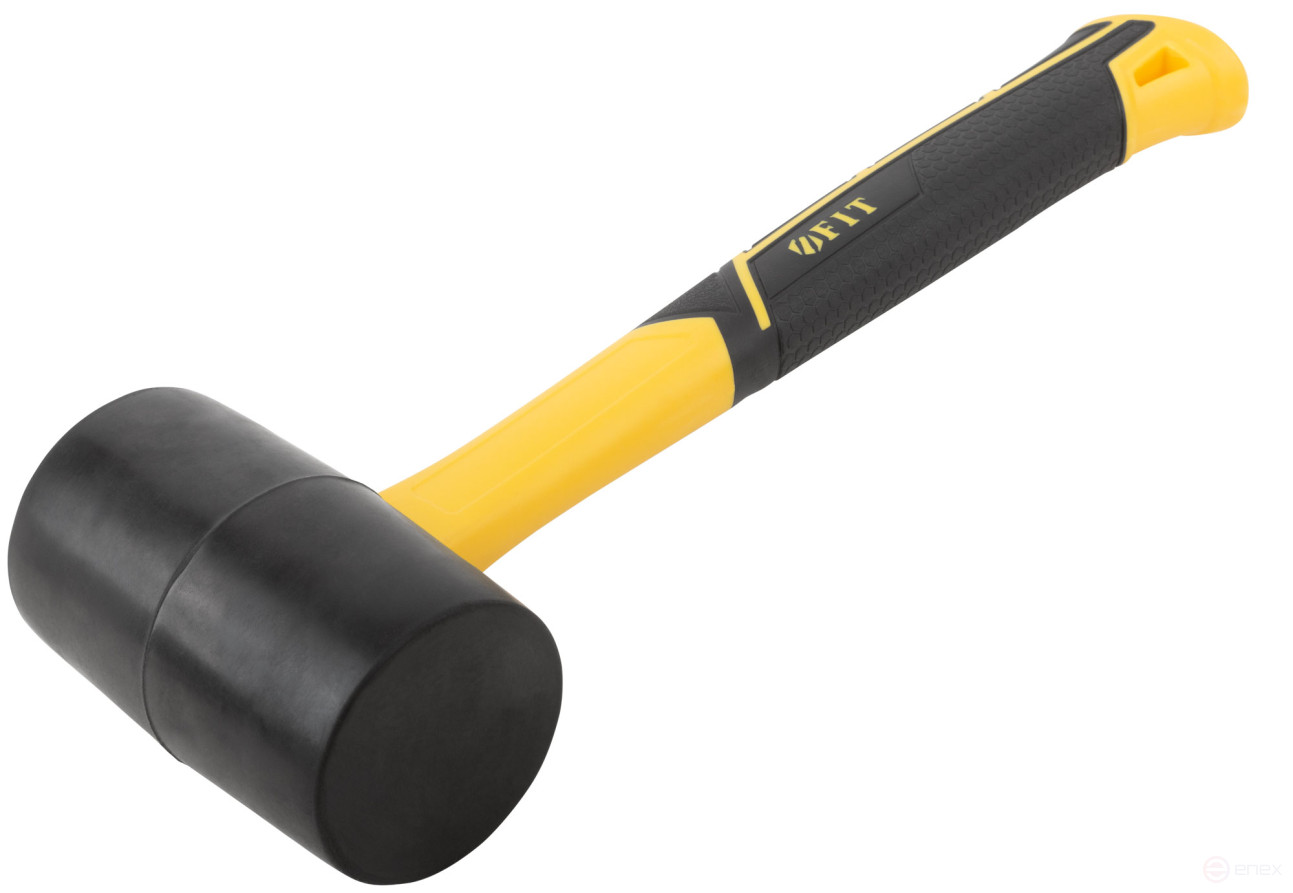 Киянка резиновая, фиберглассовая ручка 65 мм (680 гр)