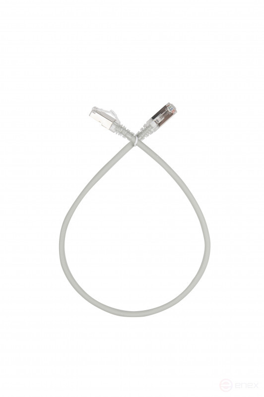 WRline WR-PC-RJ45-FTP-5E-0.5-GY Патч-корд F/UTP, категория 5е, 2xRJ45, экранированный, серый, LSZH, 0.5м