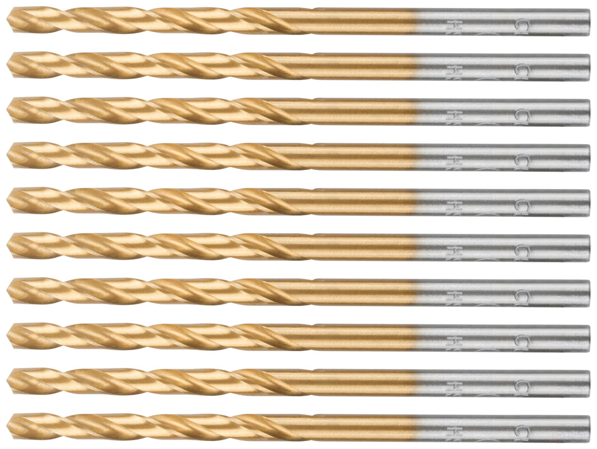 Сверло по металлу Cutop Profi с титановым покрытием, 3х61 мм (10 шт)