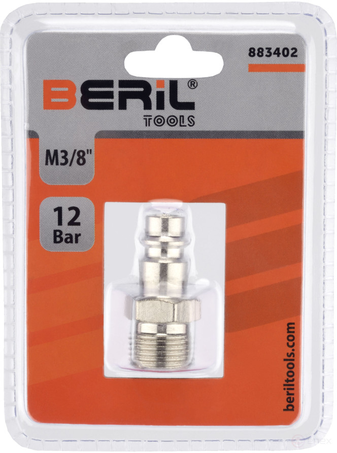Adapter tip, M3/8 quick-release (BERIL)