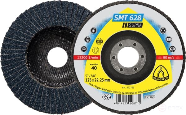 Petal poppet circle SMT 628 Supra, 125 x 22.23, 322795