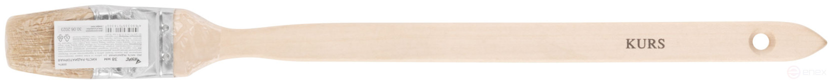 Кисть радиаторная, натур. светлая щетина, деревянная ручка 1,5" (38 мм)