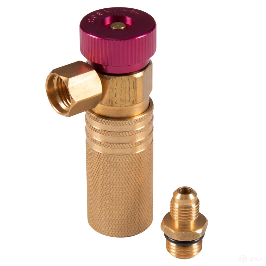 Quick-release coupling with valve, high pressure, extended MASTER 105-41004