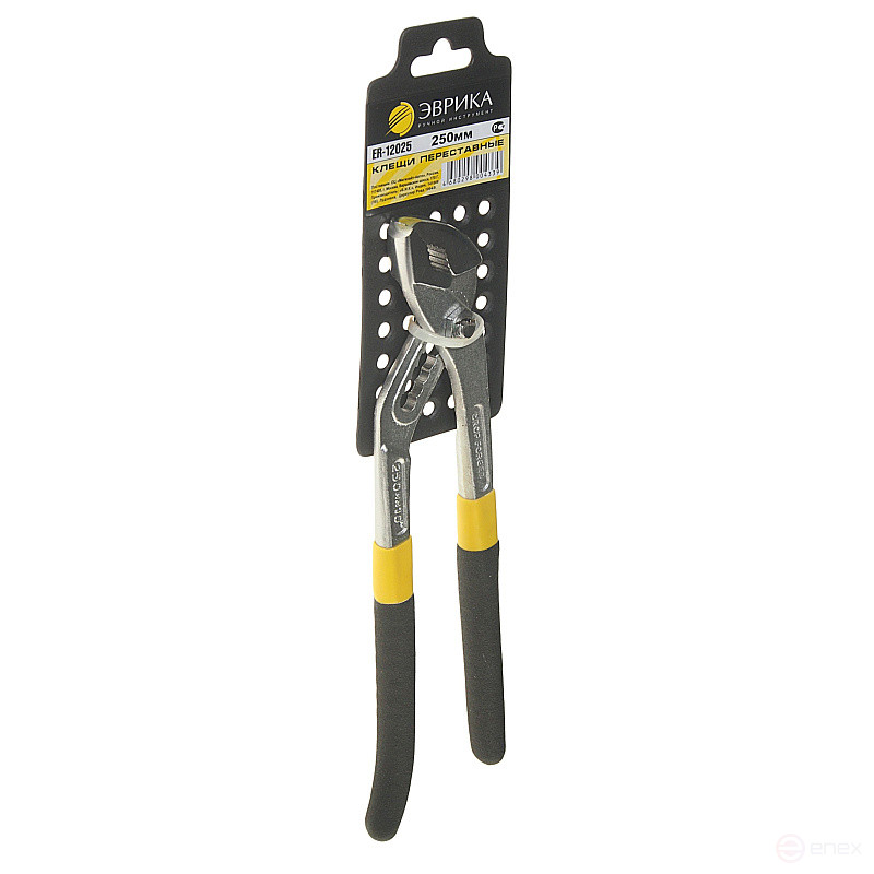 Adjustable pliers ER-12025 chrome-plated 250mm EUREKA 1/60