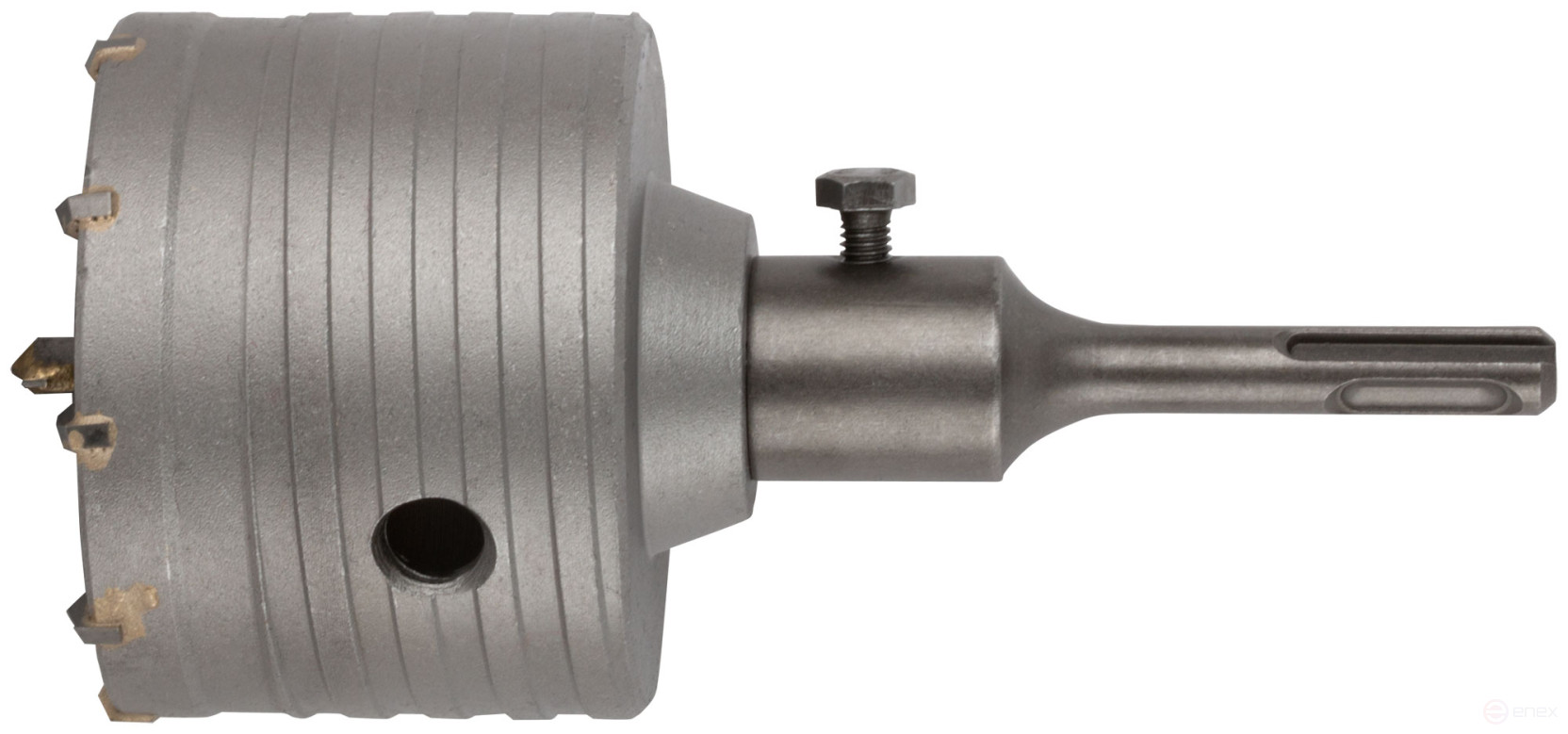 Коронка кольцевая по бетону, хвостовик 110 мм в сборе, 80 мм