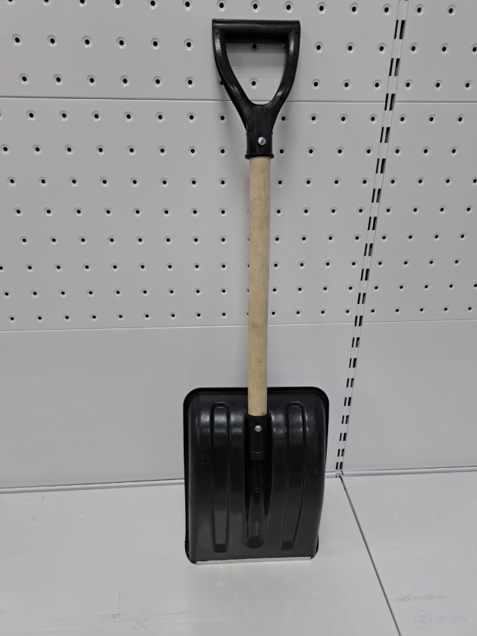 Car shovel 275x365mm (galvanized bar) with wooden handle and V-handle (No. 7)
