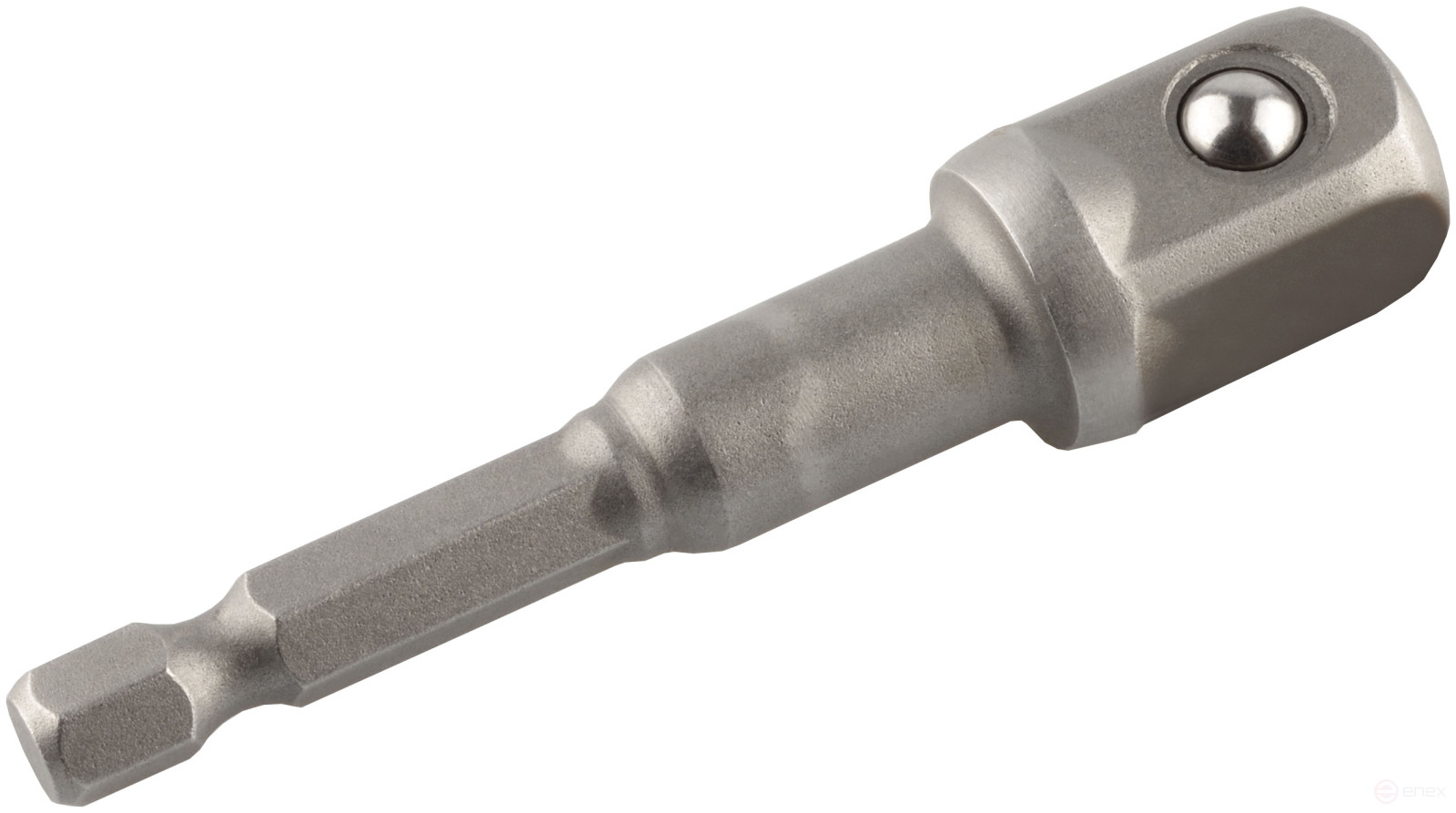 Adapter holder for heads and inserts (1/2"<-->HEX1/4", L=73mm) Avtodor 44803