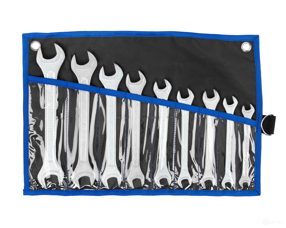 Набор ключей гаечных рожковых двусторонних 9 шт. (8-24) ПВХ сум. SITOMO BELARUS