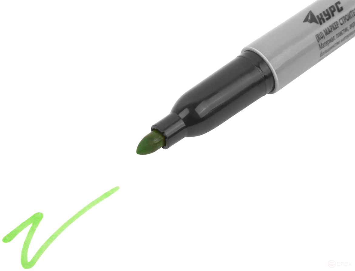 Маркер строительный перманентный, зеленый