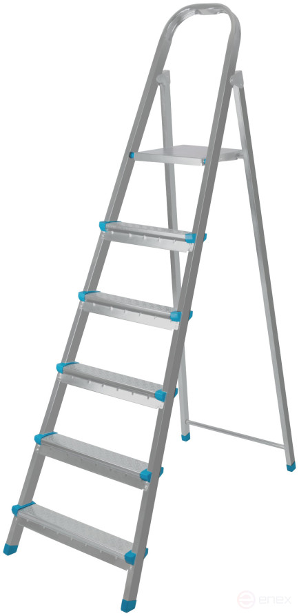 Steel ladder, 6 steps, weight 6.4 kg