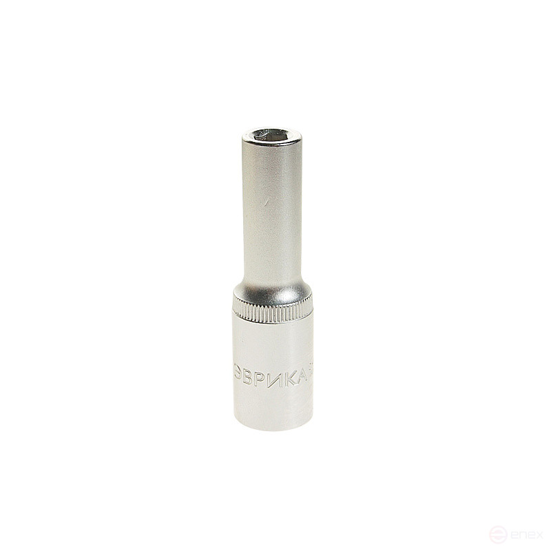 Головка торцевая 8мм 1/2" 6-гранная глубокая L=80мм ЭВРИКА ER-91501 1/160