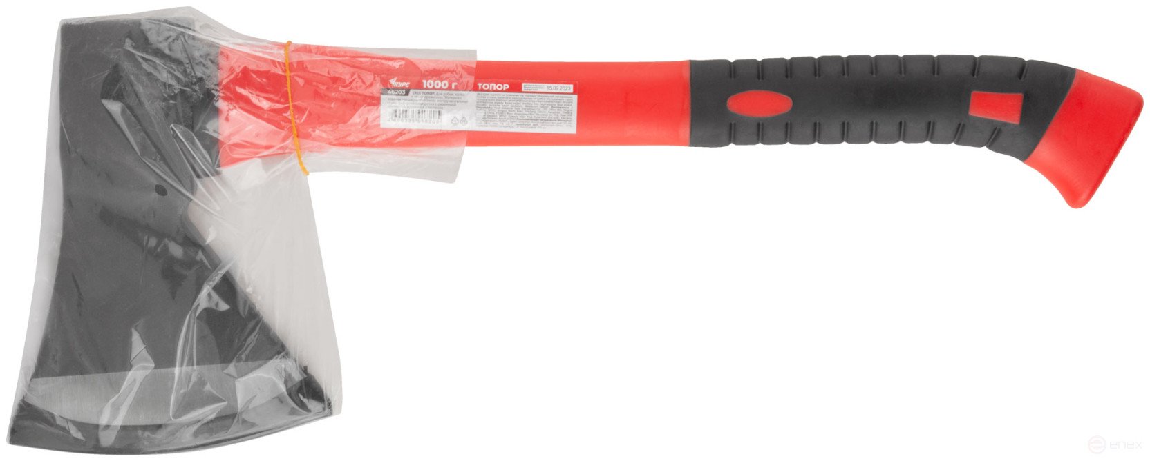 The axe is forged steel, reinforced fiberglass handle 1000 gr.