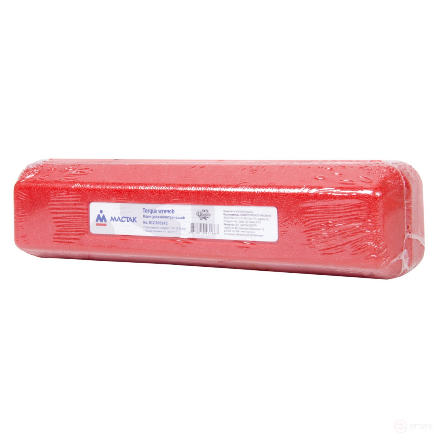 Torque wrench 1/4", 2-24 Nm, in a plastic case MASTAK 012-20024C