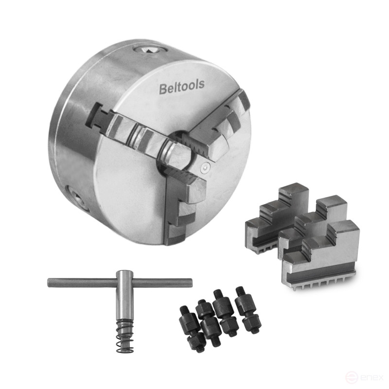 Патрон токарный 160-ПТ 3-x кулачковый (7100-0029П) К11/С5 с обратными кулачками Beltools