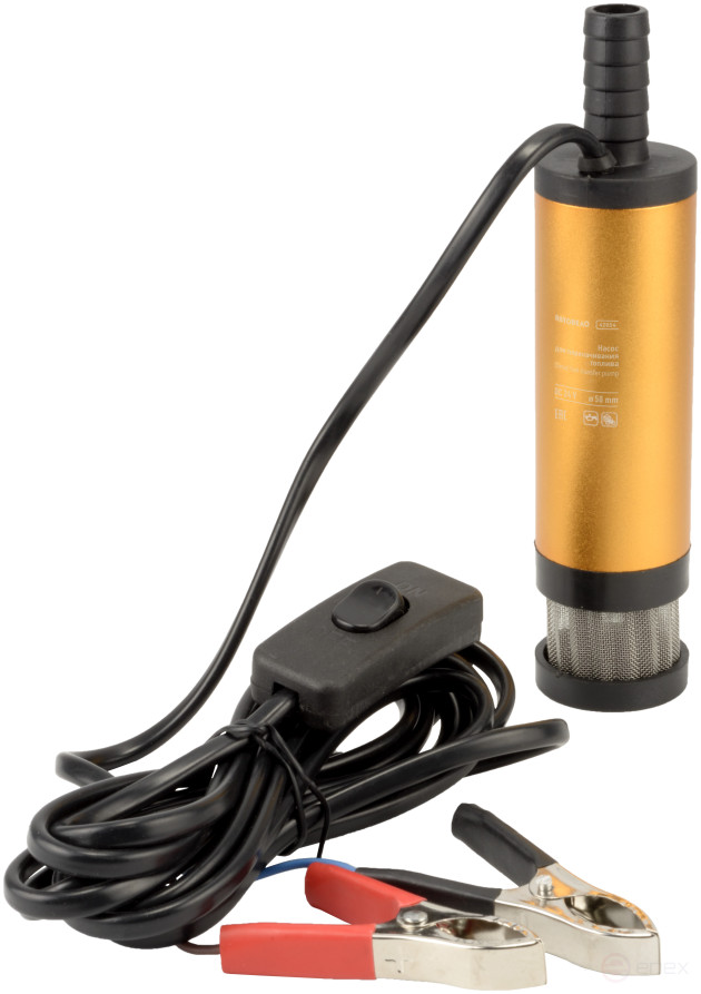 Насос для перекачки топлива 24В диаметр 51мм 40л/мин (фильтр) АвтоDело 42054