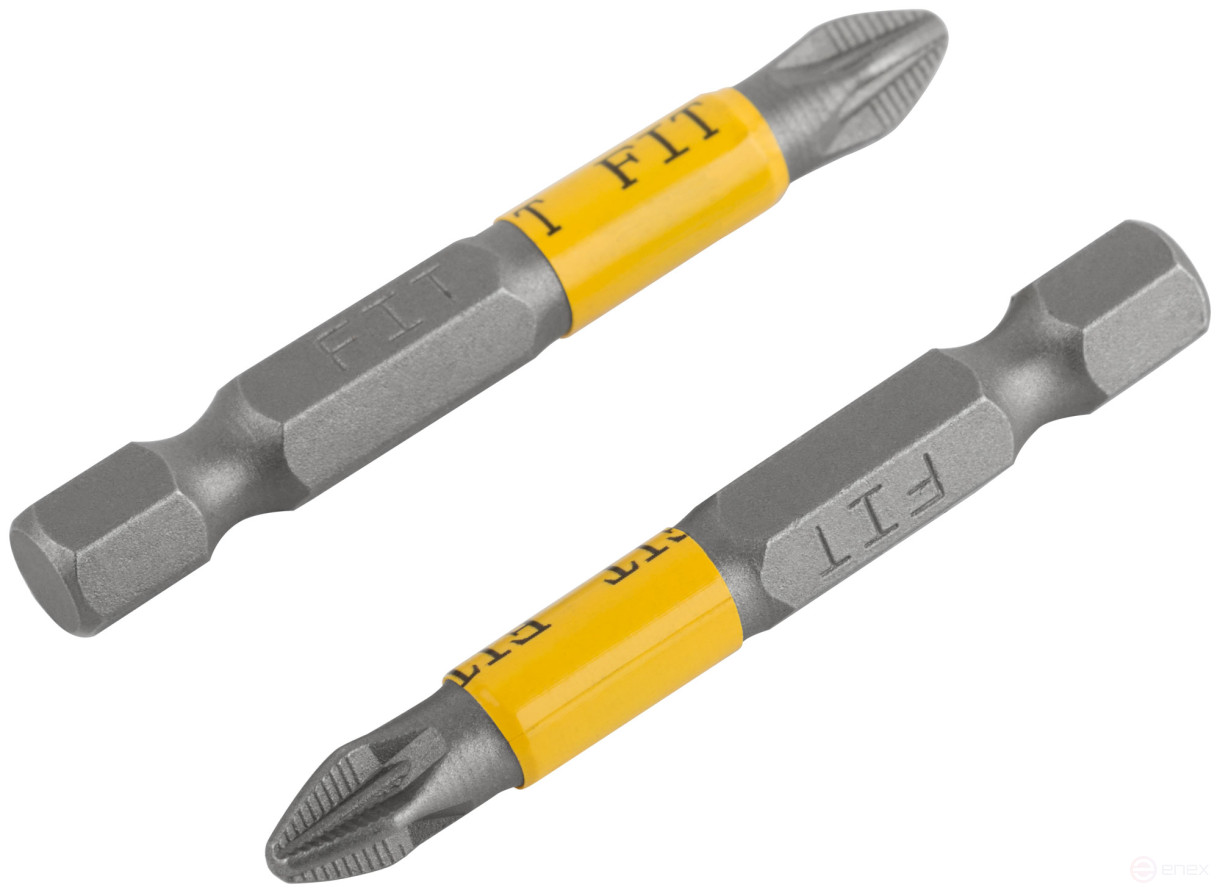 Биты кованые, сталь S2, односторонние 50 мм PZ2, Профи 2 шт., блистер