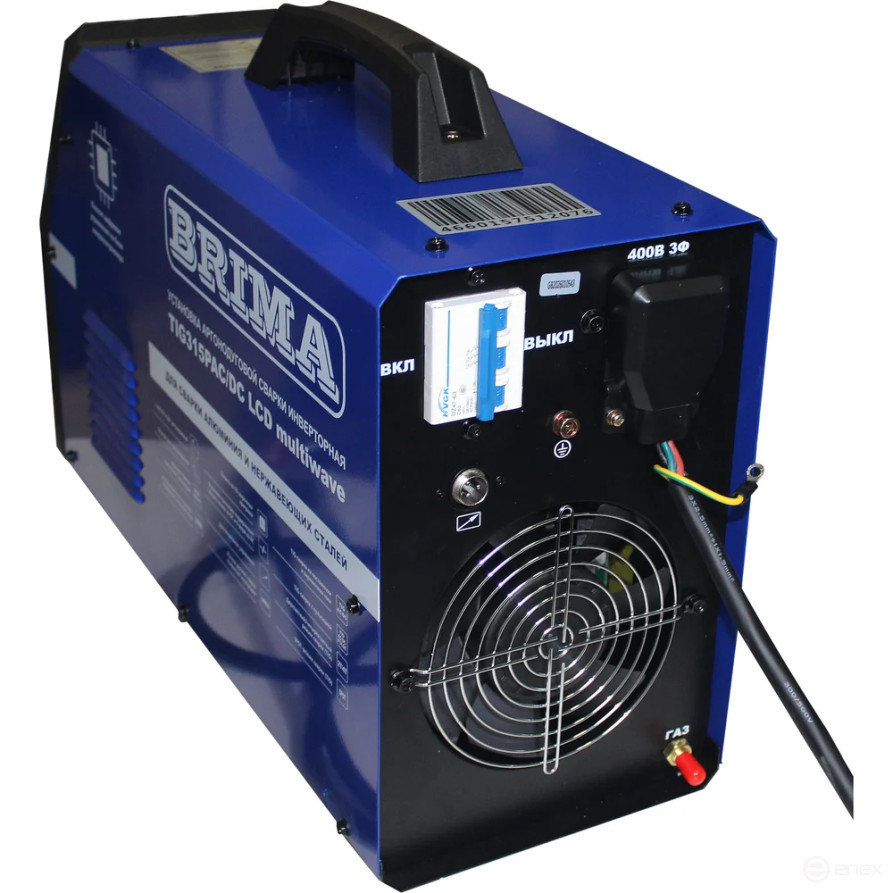 УСТ-КА ИНВ. АРГОН-ДУГ.СВАРКИ TIG 315P AC/DC LCD multiwave "BRIMA" с педалью
