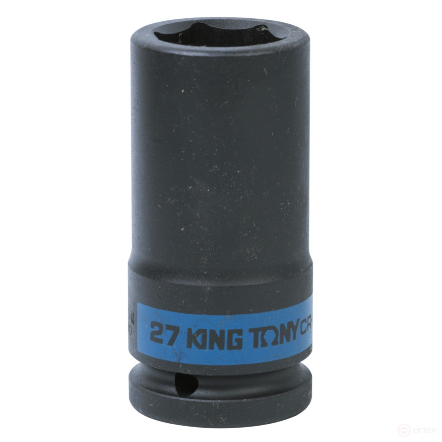 Головка торцевая ударная глубокая шестигранная 3/4", 27 мм KING TONY 643527M