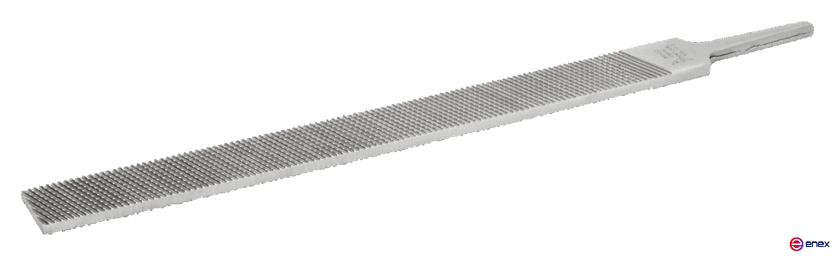 Напильник плоский с диагональной насечкой без ручки 250 мм, насечка личная