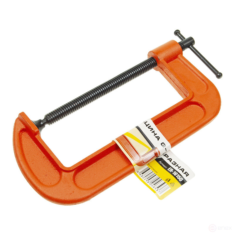 Струбцина ER-16150 G-образная 6"-150мм ЭВРИКА /1/30
