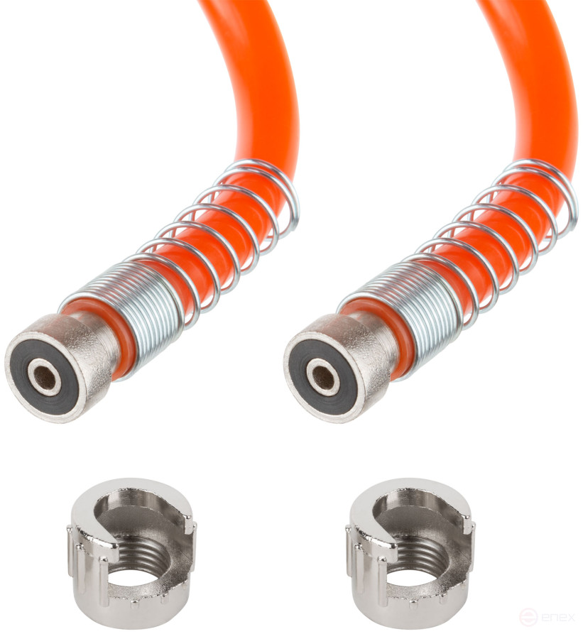 Extension hose with bayonet connectors, diameter 8x12 mm, 5 m