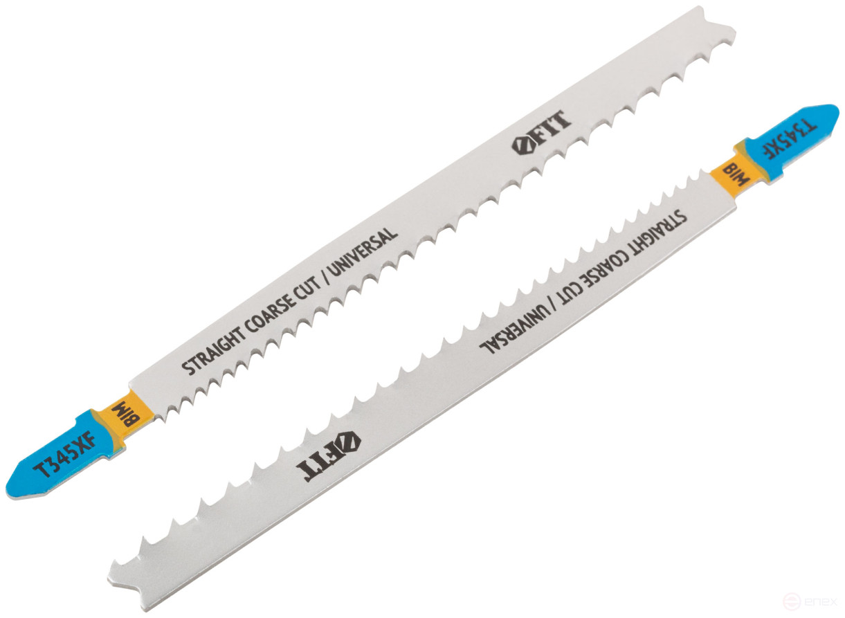 Canvases on wood, metal, plastic, Bimetal, milled teeth, 132/106 mm, variable. Pitch (T345XF), 2 pcs.