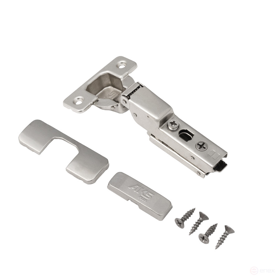 Inner hinge with door closer 45mm h0 clip-on AKS PLUS 3D narrow (self-tapping screws, plugs)