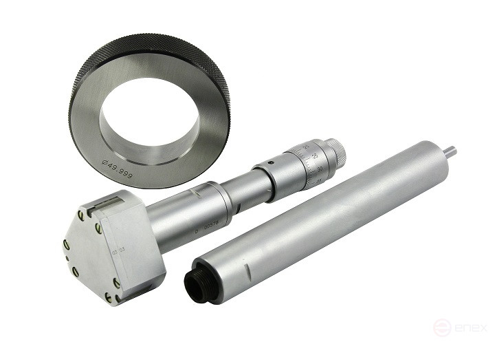 Нутромер микрометрический трехточечный НМТ 175-200 0,005 с установочным кольцом Micron