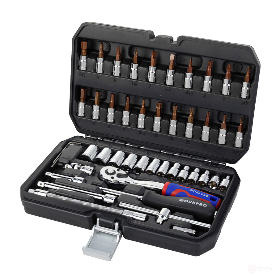 1/4" 46pcs WP202540 WORKPRO Tool Kit