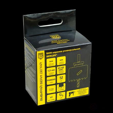 БИМ коронка универсальная, диаметр 60х38 мм, 5/8" BERGER BG1983