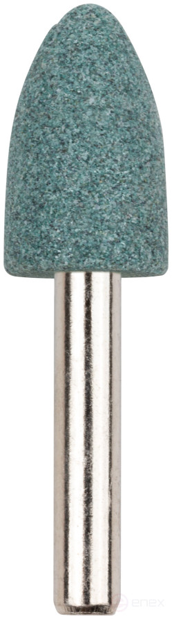 Abrasive ball (on stone, marble, tile), shank 6 mm, cylinder with sharp.the tip. 14 x 25 mm