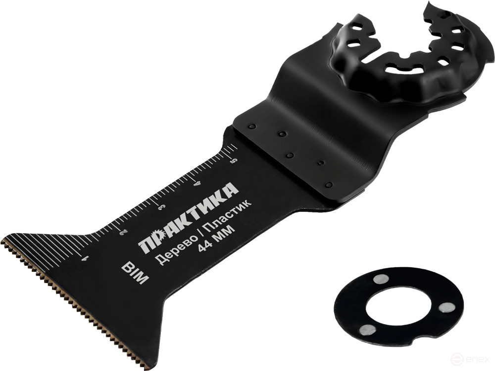 Насадка для МФИ ПРАКТИКА режущая Т-образная, BiM, по металлу и дереву, 44 мм, крупный зуб (240-270)