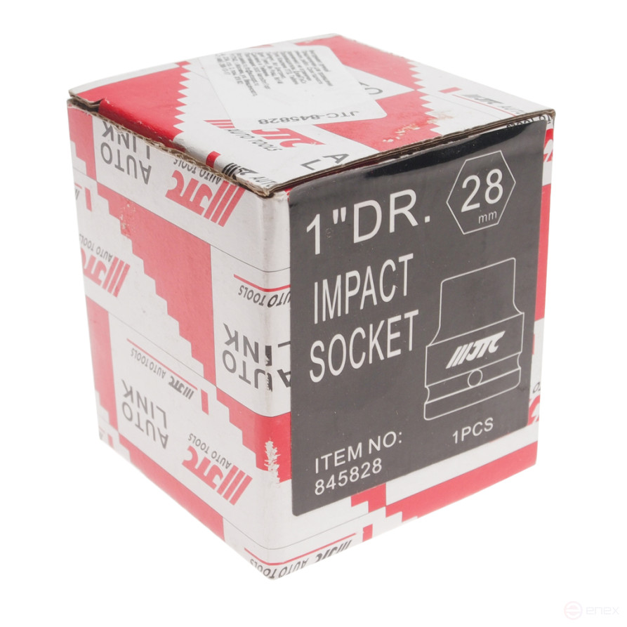 Головка торцевая 1" 28мм ударная L=58мм JTC