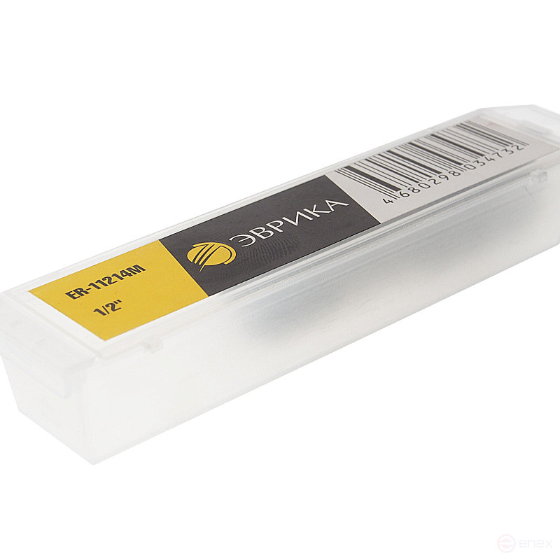 Метчик ER-11214M 1/2",в пластиковом футляре ЭВРИКА /1