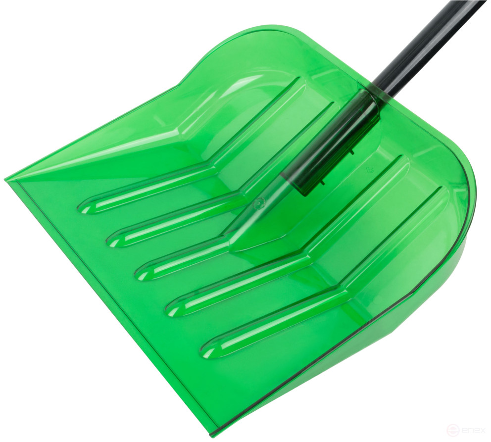 Snow shovel, polycarbonate, aluminum handle, average 460x400x1380 mm