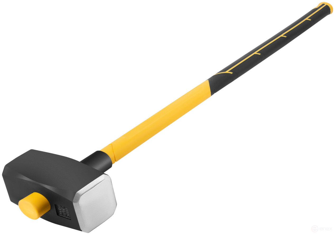 Forged sledgehammer, fiberglass reverse reinforced handle 900 mm,10 kg