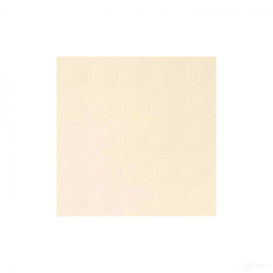 Заглушка самоприлипающая к конфирматам ванильный желтый (14094) AKS (лист-25шт.)