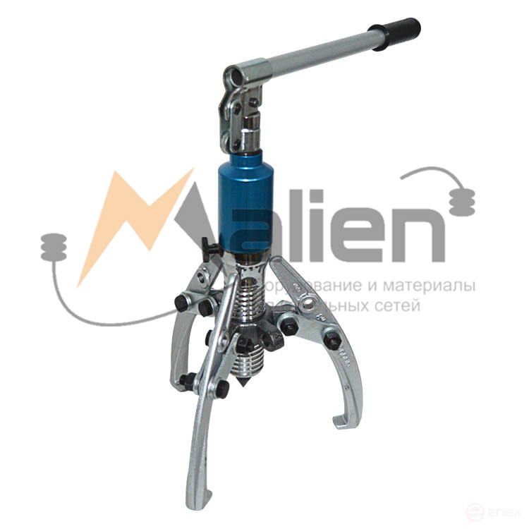 Hydraulic puller with integrated SG-5 pump (50-200 mm, 5 tons, universal design for installation of 2 or 3 grippers) MALIEN