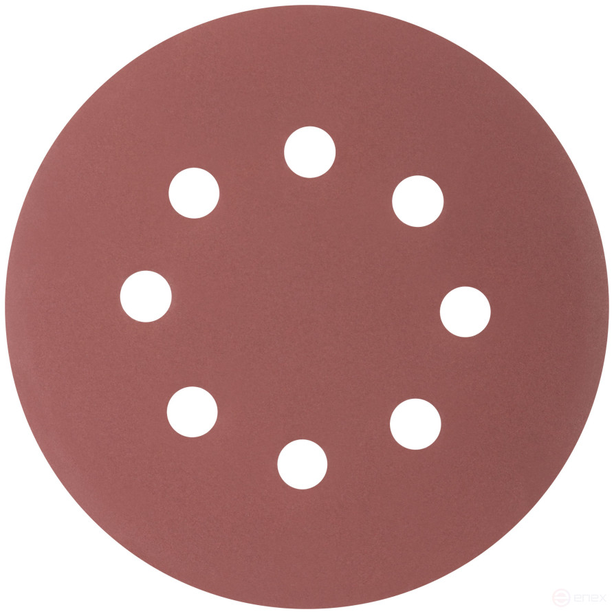 Круги шлифовальные с отверстиями (липучка), алюминий-оксидные, 125 мм, 5 шт. Р 600
