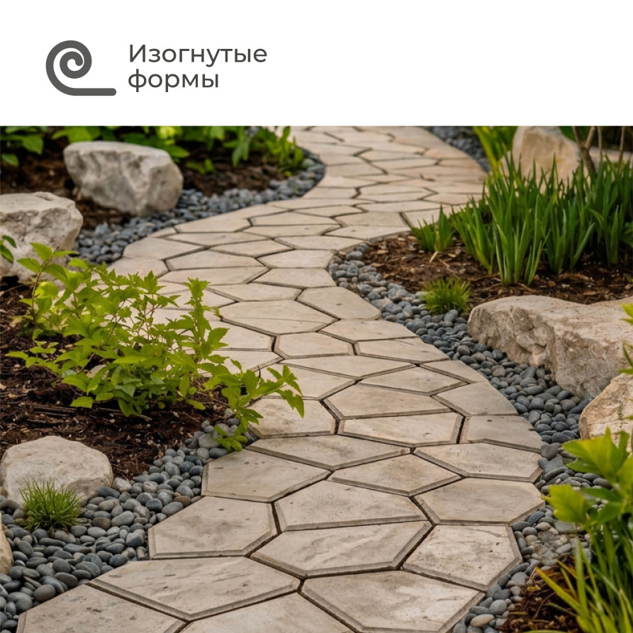 Molds for filling garden paths, 50x50x6 cm - 2 pcs