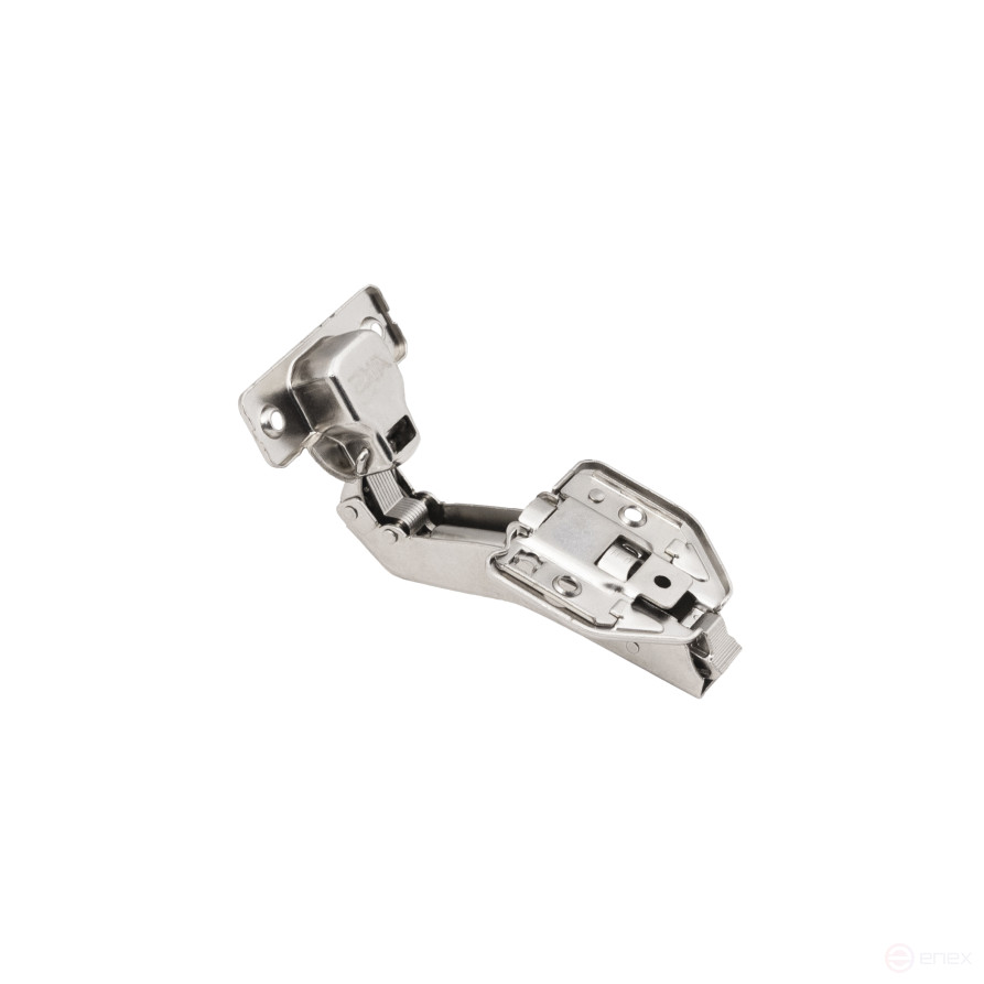 45° angle hinge with door closer 45mm h0 clip-on AKS PLUS 3D (self-tapping screws, plugs)
